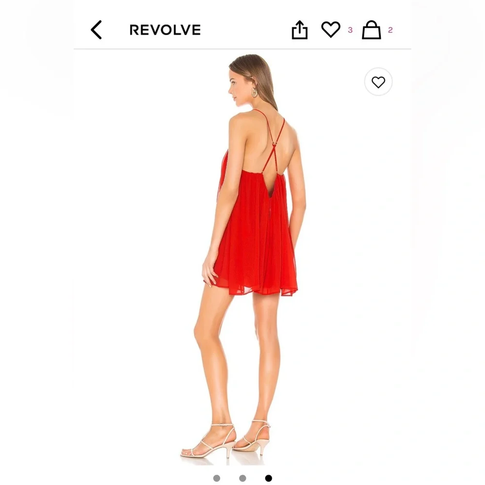 Lovers and Friends Titan mini dress, - blood orange - size small